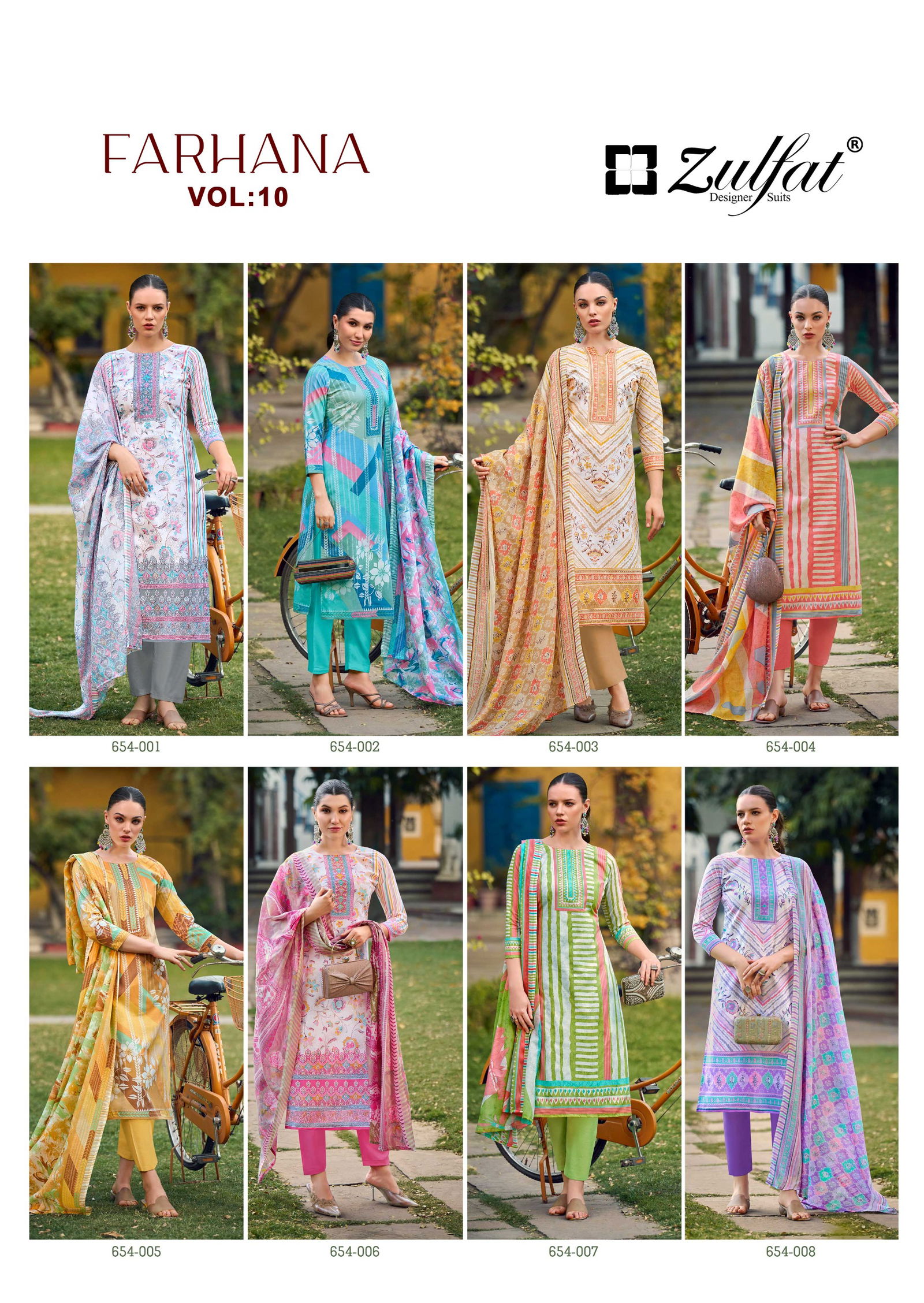 Farhana Vol 10 By Zulfat Cotton Printed Dress Material Online Suppliers In India